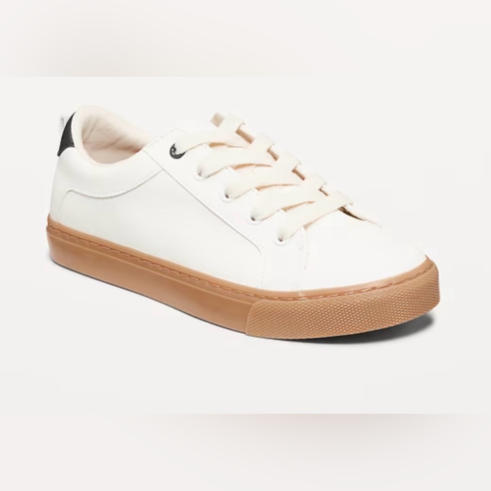Old Navy Faux-Leather Gender Neutral Lace Up Sneakers